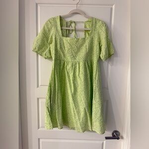 Lime Green Mini Dress